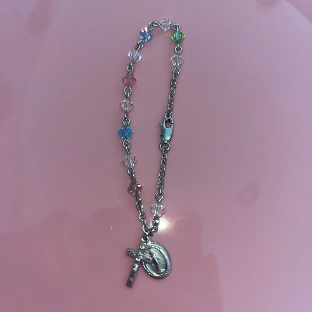 SWAROVSKI ROSARY BRACELET - Picture 2 of 6